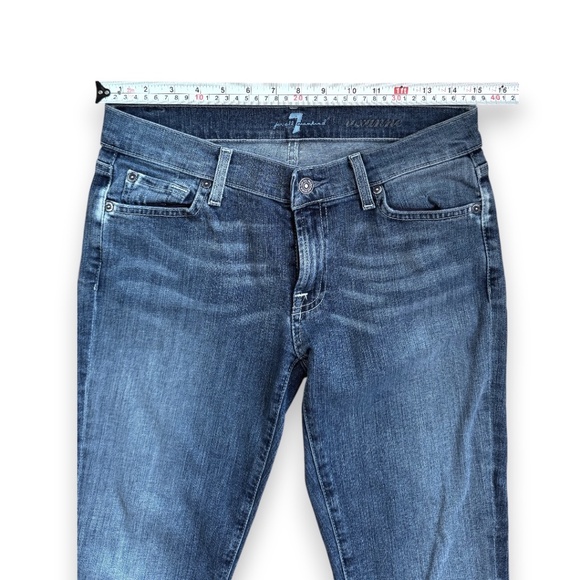 7 For All Mankind Roxanne Embellished Pocket Slim Fit Jeans – Size 27 - Picture 4 of 7